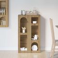 vidaXL Servírovacia skriňa ELST Remeselný dub 59 x 35 x 100,5 cm
