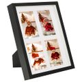 vidaXL 3D fotorámiky 3 ks čierne 28x35 cm na 4 obrázky (10x15 cm)
