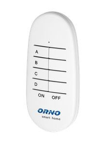 Diaľkový ovládač pre bezdrôtové ovládanie vypínačov a zásuviek pod omietku, 4 kanály, ORNO OR-SH-1752 Smart Home Dálkový ovladač pre bezdrátové ovládanie vypínačov a zásuviek pod omietku, 4 kanály, ORNO OR-SH-1752 Smart Home