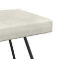 vidaXL lavička Krémová 110 x 40 x 45 cm Zamat