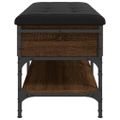 vidaXL Lavička na topánky hnedý dub 102x42x45 cm kompozitné drevo