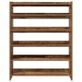 vidaXL Regál na topánky staré drevo 80x25x100 cm spracované drevo