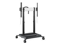 Optoma RISE 5308 - Vozík - motorizovaný zdvih - pre plochý panel - s protikolíznou funkciou - čierna - veľkosť obrazovky: 55"-86"