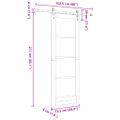 vidaXL Posuvné dvere ORKDAL Prírodná 73,5 x 211 cm