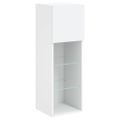 vidaXL TV skrinky s LED svetlami 2 ks biele 30,5x30x90 cm