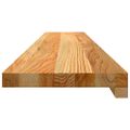 vidaXL Okenný parapet 2 ks svetlohnedá 110x20x2 cm dubový masív