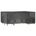 vidaXL Obal na záhradný nábytok 16 očiek 300x250x90 cm obdĺžnikový