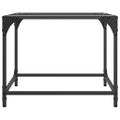 vidaXL Konferenčné stolíky priehľ. sklenená doska 2 ks 50x50x40cm oceľ