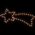 vidaXL Silueta vianočnej kométy so 48 LED 3 ks teplé biele 65x28 cm