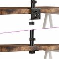vidaXL Držiak monitora čierny oceľový VESA 75/100 mm