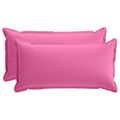 vidaXL Poťah na podložku 2 ks HOUTEN Ružová 40 x 80 cm Polyester