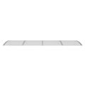 vidaXL Strieška na dvere sivá 350x100 cm polykarbonát