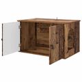 vidaXL Mačka Dom Staré drevo 85 x 55 x 50,5 cm Kompozitné drevo