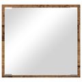 vidaXL Zrkadlo do kúpeľne s LED Staré drevo 40 x 37 x 8.5 cm