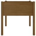 vidaXL Záhradné kvetináče 2 ks medovo-hnedé 70x70x70 cm borovicový masív