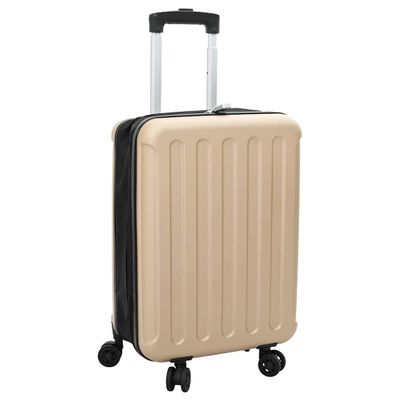 vidaXL Kufor so zámkom šampanského 34 x 23 x 55.5 cm ABS plast