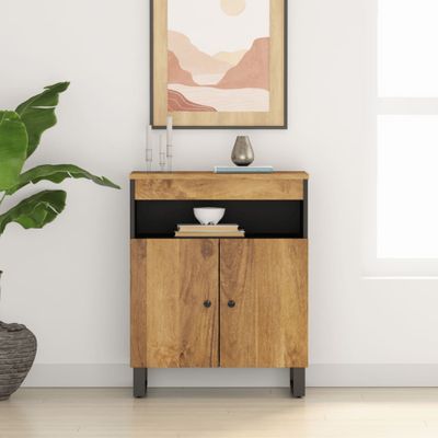 vidaXL Komoda s 2 dvierkami 60x33x75 cm masívny mangovník