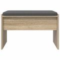 vidaXL Predsieňová lavica s vankúšom Sonoma dub 63 x 38 x 40 cm