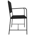 vidaXL Záhradná lavička 2 -Seater 103,5 x 51,5 x 90 cm Oceľ Čierna