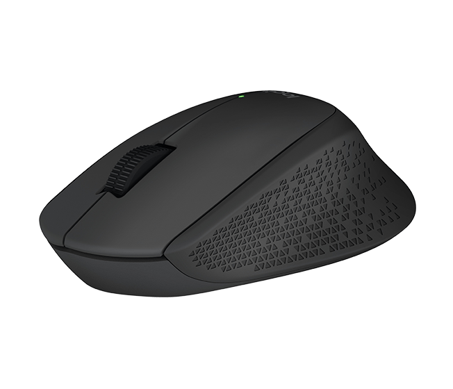 Logitech M280/Ergonomická/Optická/Pre pravákov/1 000 DPI/Bezdrôtová USB/Čierna