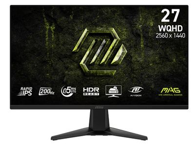MSI MAG/275QF E20/27''/IPS/QHD/200Hz/0,5ms/Čierna/3R