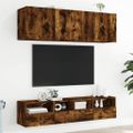vidaXL TV nástenné skrinky 2 ks dymový dub 40x30x30cm kompozitné drevo
