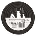 Predlžovací kábel EMOS P01725R guma-neoprén PROFI spojka 25m / 3x 2,5mm / IP44 / čierny