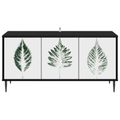 vidaXL TV skrinka HANAU 102 x 33 x 51 cm Čierny dub Kompozitné drevo