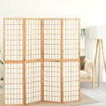 vidaXL Skladací paraván so 4 panelmi japonský štýl 160x170 cm