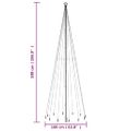 vidaXL Vianočný stromček s hrotom 732 farebných LED 500 cm
