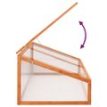 vidaXL Skleník oranžový 110x56x39 cm jedľové drevo