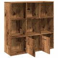 vidaXL Knižnica staré drevo 98x29x97,5 cm kompozitné drevo