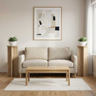 vidaXL Stojan na rastliny 2 pcs Dub sonoma Ø40 x 100 cm
