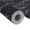 vidaXL Samolepiacia tapeta na nábytok čierny kameň 500x90 cm PVC