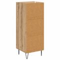 vidaXL Servírovacia skriňa dub artisan 34 x 34.5 x 90 cm
