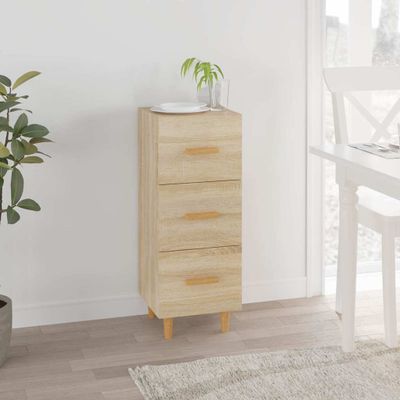 vidaXL Komoda dub sonoma 34,5x34x90 cm spracované drevo