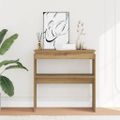 vidaXL Konzolový stolík Artisan Dub 80x30x80 cm Konštruktérske drevo