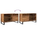 vidaXL Skrinka na platne, staré drevo 84,5x38x48 cm, kompozitné drevo