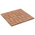 vidaXL Dlažba na terasu 11 ks Tík 30 x 30 cm WPC