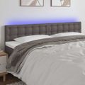 VidaXL Čelo postele sivé 180x5x78/88 cm umelá koža