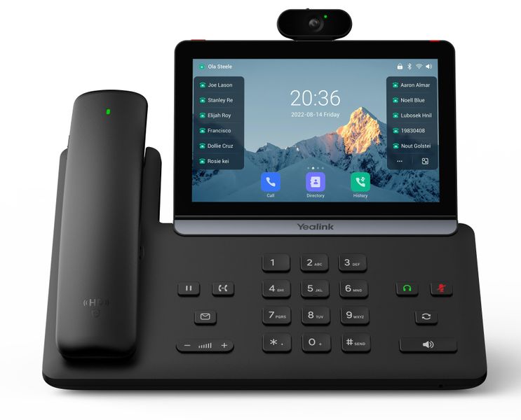 Yealink SIP-T88V Pro SIP telefón, PoE, 7'' LCD, GigE, 16 SIP účtov, BT slúchadlo, Wi-Fi, H.264