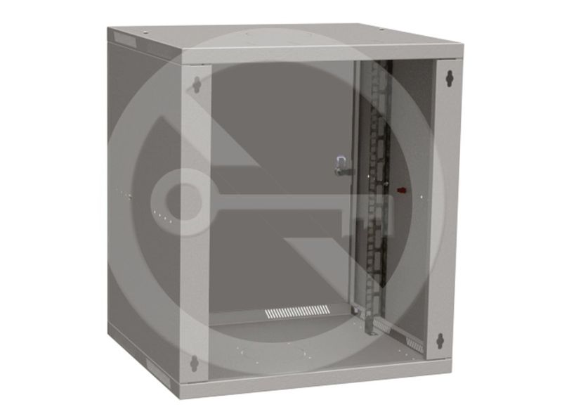 Rozvádzač nástenný skladaný SENSA LITE 12U 450mm, dvere plech, RAL 7035, SENSA-L-12U-545-21-G