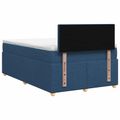 vidaXL Posteľ boxspring s matracom Modrá 120 x 200 cm Látka