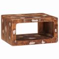 vidaXL Nočný stolík Hnedá 45 x 30 x 24 cm Masívne obnovené drevo