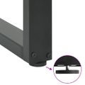 vidaXL Nohy barového stola v tvare U, 2 ks, antracitové, 40 x (90-91) cm, oceľové