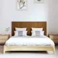 vidaXL Nástenné čelo postele medovohnedé 147x3x60 cm masívna borovica