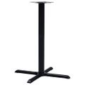 vidaXL Noha pre bistro stôl čierna 76x76x107 cm liatina