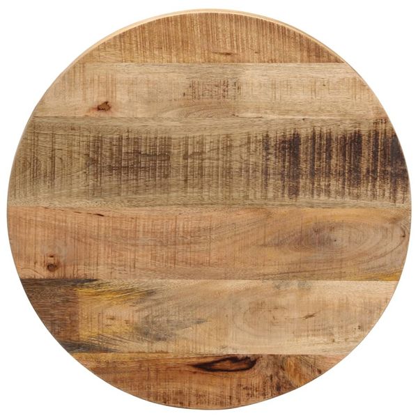 vidaXL Stolová doska Ø 40x3,8 cm okrúhla masívny surový mangovník