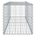 vidaXL Gabiónový kôš s krytom 200x50x50 cm, pozinkované železo