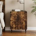 vidaXL Nočný stolík Dymový dub 43 x 34,5 x 52 cm Kompozitné drevo